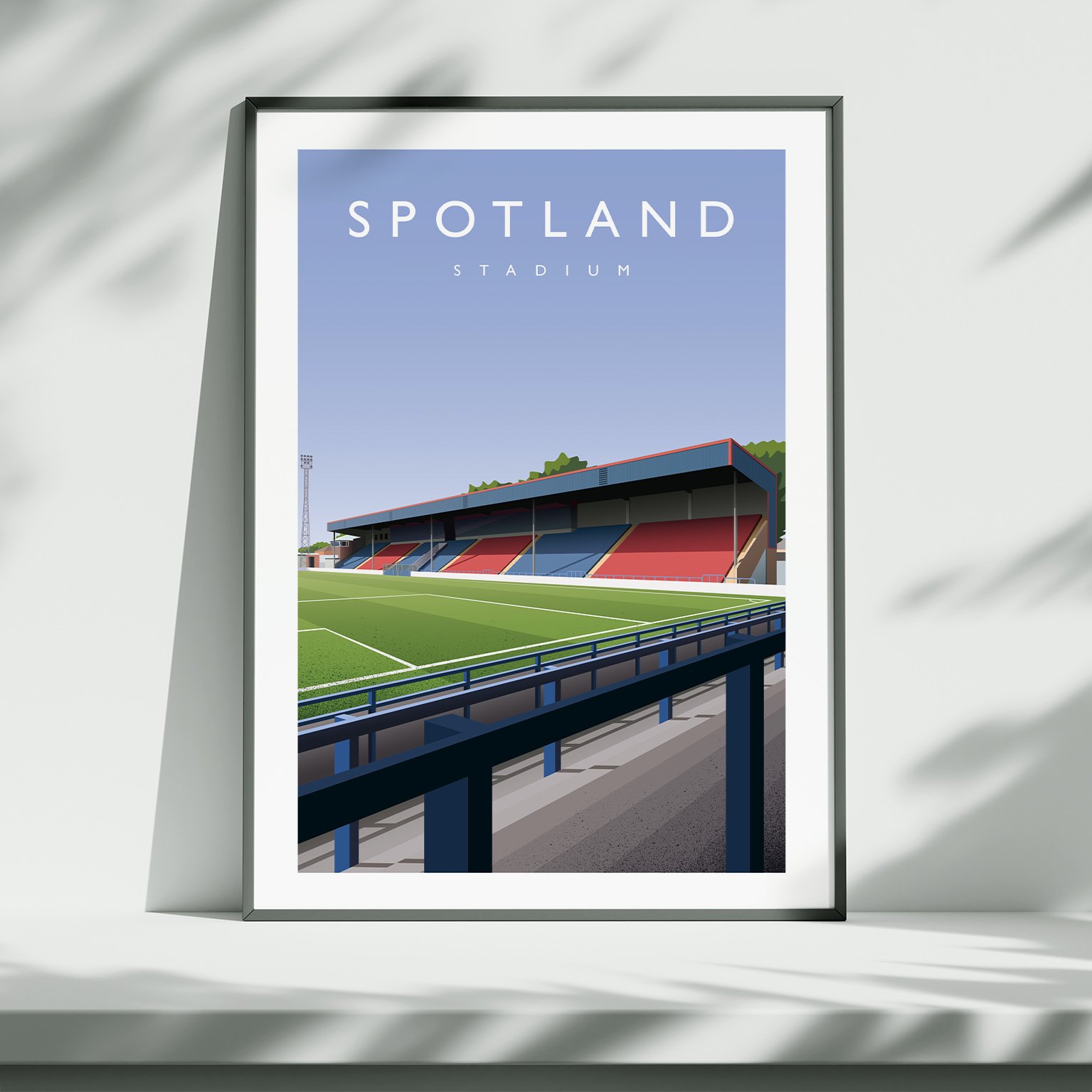 Rochdale AFC Spotland Stadium Poster | Matthew J I Wood Design